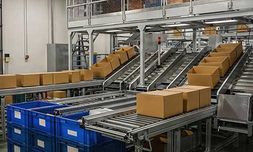 Industrial conveyor system factory production line